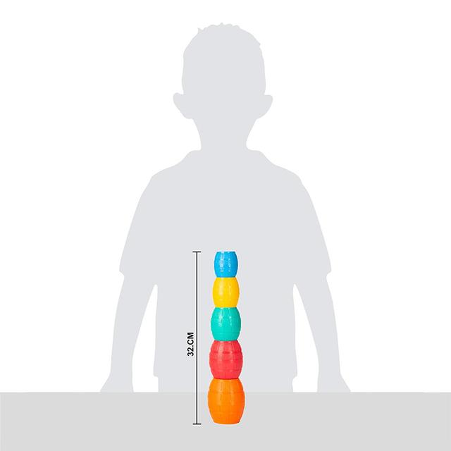 Funskool - Stacking Barrels - 5pcs - SW1hZ2U6OTIxNjQ2