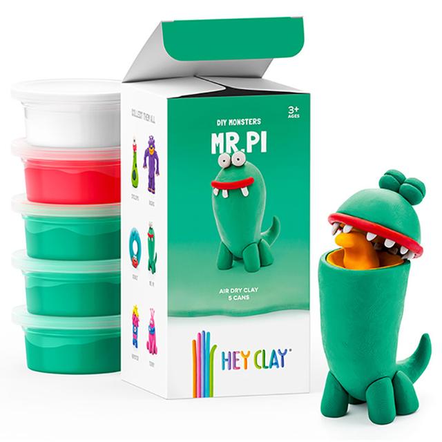 معجون للأطفال 5 علب هاي كلاي مستر باي Hey Clay Colorful Pi Modelling Air-Dry Clay - SW1hZ2U6OTIyMjEz