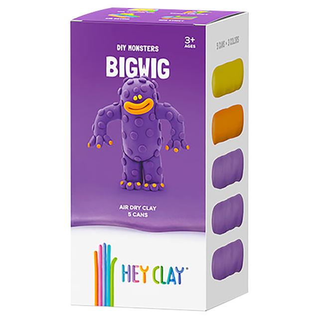 معجون للأطفال 5 علب هاي كلاي بيج ويج Hey Clay Colorful Bigwig  Modelling Air-Dry Clay - SW1hZ2U6OTIyMTkz