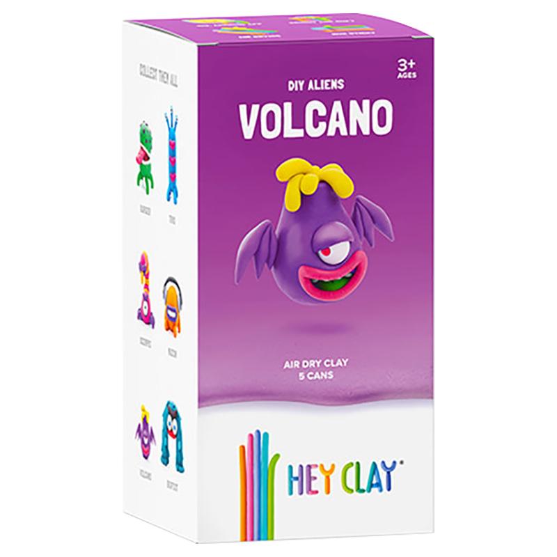 Hey Clay - Colorful Volcano Modelling Air-Dry Clay - 5 Cans