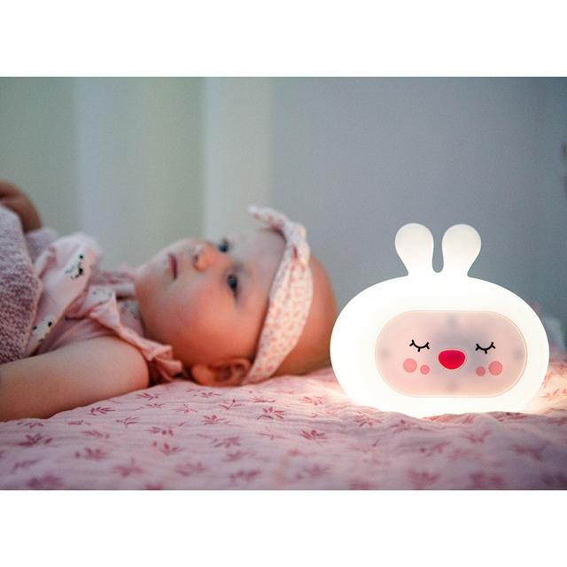 مصباح ليلي للاطفال (اضاءة ليلية) سيليكون إنوجيو  Innogio Gio Sleepy Bunny Silicone Night Light For Kids - SW1hZ2U6OTIyNTk1