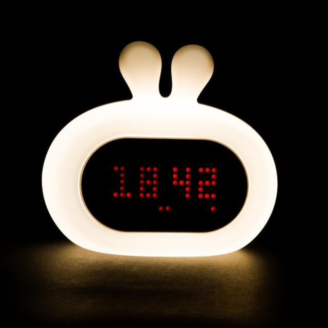 ساعة منبه ومصباح ليلي سيليكون للاطفال إنوجيو Innogio Gio Rabbit Alarm Clock & Silicone Night Light - SW1hZ2U6OTIyNjIw