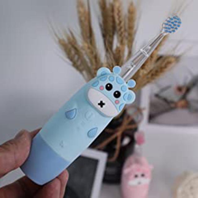 فرشاة أسنان كهربائية للاطفال إنوجيو - أزرق Innogio Gio Giraffe Sonic Toothbrush For Kids - SW1hZ2U6OTIyNDI2