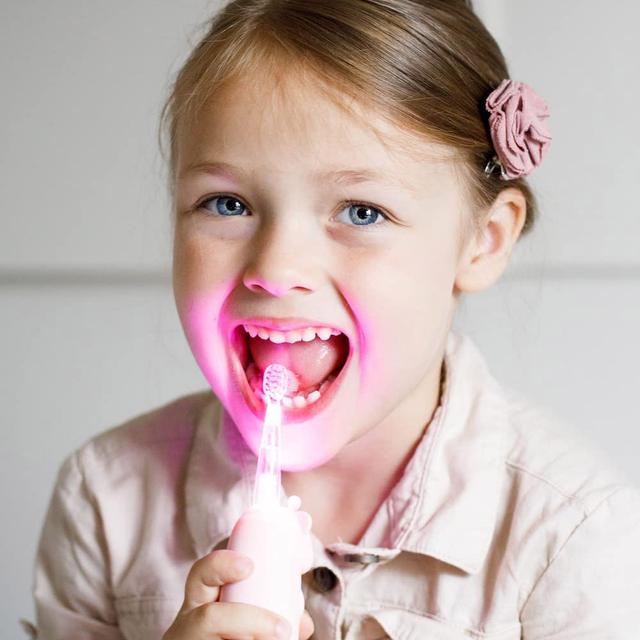 فرشاة أسنان كهربائية للاطفال إنوجيو - زهري Innogio Gio Giraffe Sonic Toothbrush For Kids - SW1hZ2U6OTIyNDQ2