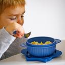 زبدية (وعاء طعام) للاطفال سيليكون إنوجيو - أزرق Innogio Gio Owl Bowl W/ Lid - SW1hZ2U6OTIyMzM0