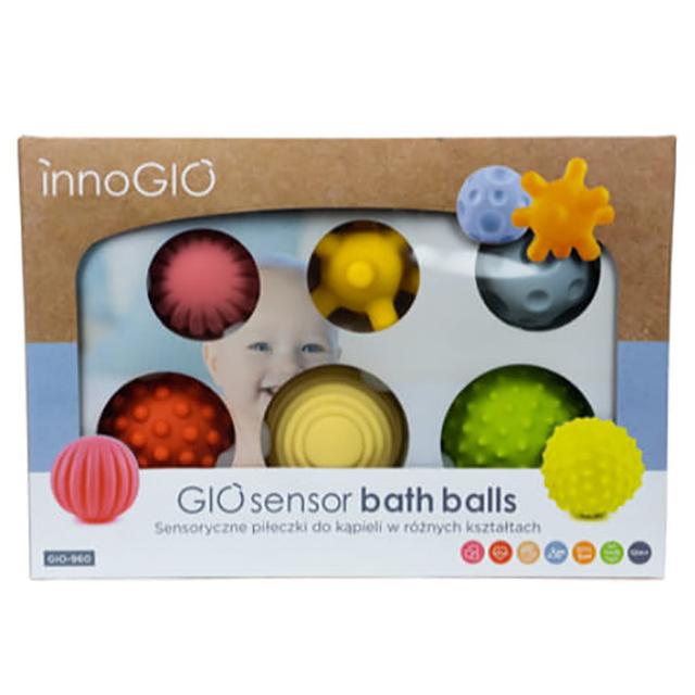 طقم كرات حسية للاطفال 6 كرات انوجيو Innogio Baby Sensory Bath Balls - SW1hZ2U6OTIyMzUy