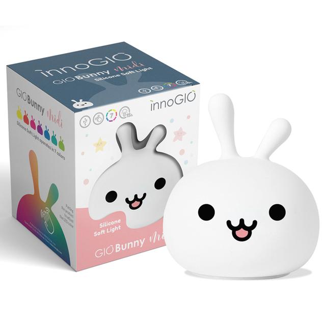 Innogio - Gio Bunny Midi Silicone Night Light For Kids - SW1hZ2U6OTIyMzk4
