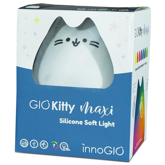 مصباح ليلي للاطفال (اضاءة ليلية) سيليكون إنوجيو - كبير Innogio Gio Kitty Maxi Silicone Night Light For Kids - SW1hZ2U6OTIyNjI1