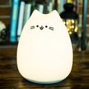 مصباح ليلي للاطفال (اضاءة ليلية) سيليكون إنوجيو - كبير Innogio Gio Kitty Maxi Silicone Night Light For Kids - SW1hZ2U6OTIyNjMx