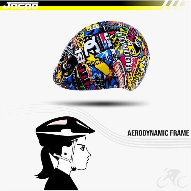 خوذة دراجة (خوذة سيكل) للاطفال جرافيتي جاسبو Jaspo Stunning Graffiti Bicycle Helmet - SW1hZ2U6OTIyNzk3