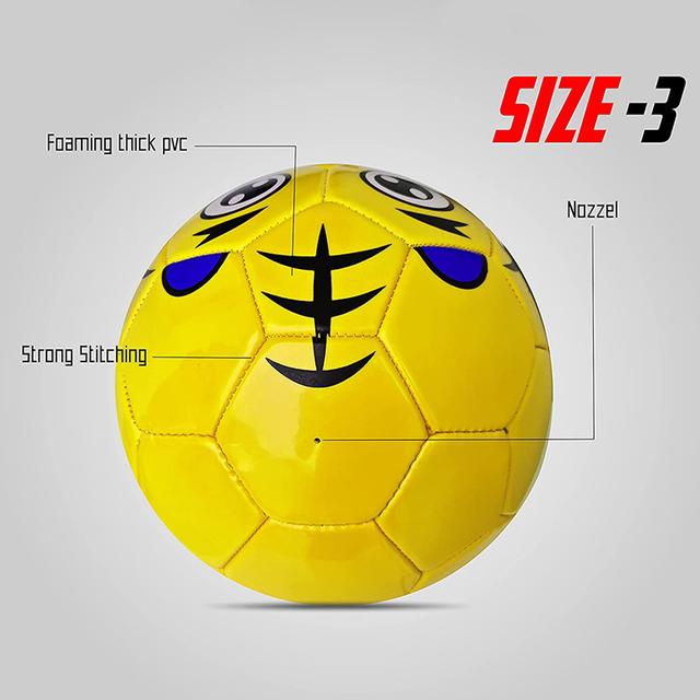 Jaspo - Synthetic Leather Soccer Ball Size 3 -Yellow - SW1hZ2U6OTIyNjY2