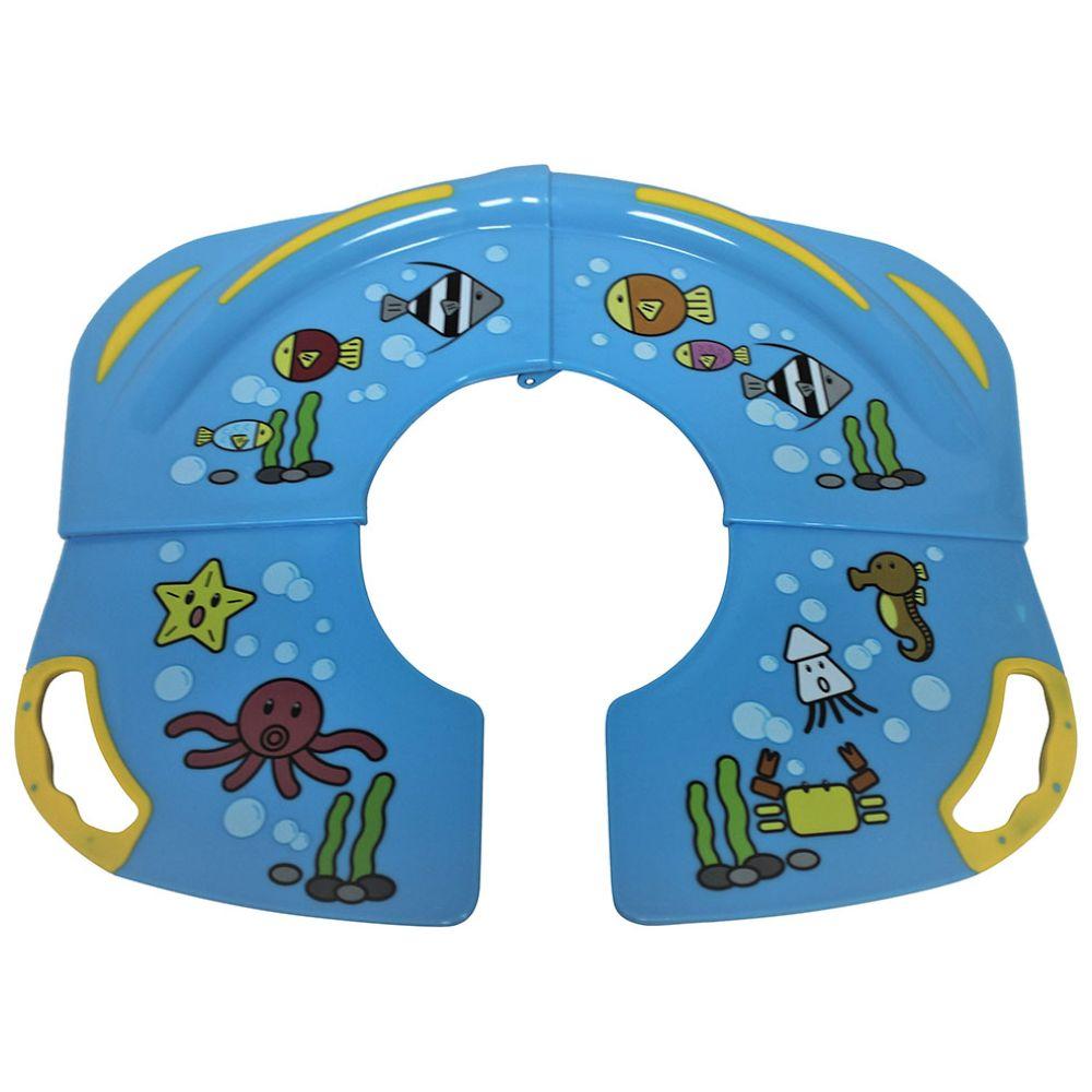 Karibu - Baby Folding Potty Seat with Non- Slip Materials - Blue