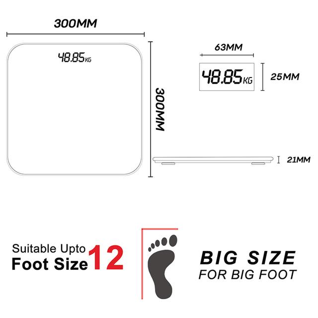 PowerMax - Fitness BSD-5 Digital Bathroom Weight Scale - SW1hZ2U6OTI0NTkz