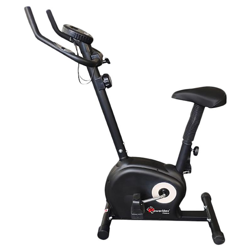 دراجة هوائية باور ماكس بشاشة LCD Powermax - BU-510 Magnetic Upright Exercise Bike - Black