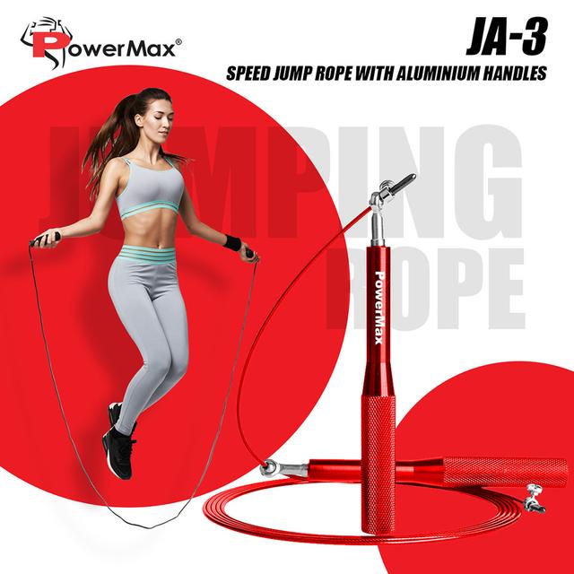 Powermax - JA-3 Exercise Speed Jump Rope - Red - SW1hZ2U6OTI0NTEy