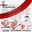 Powermax - JA-3 Exercise Speed Jump Rope - Red - SW1hZ2U6OTI0NTE2