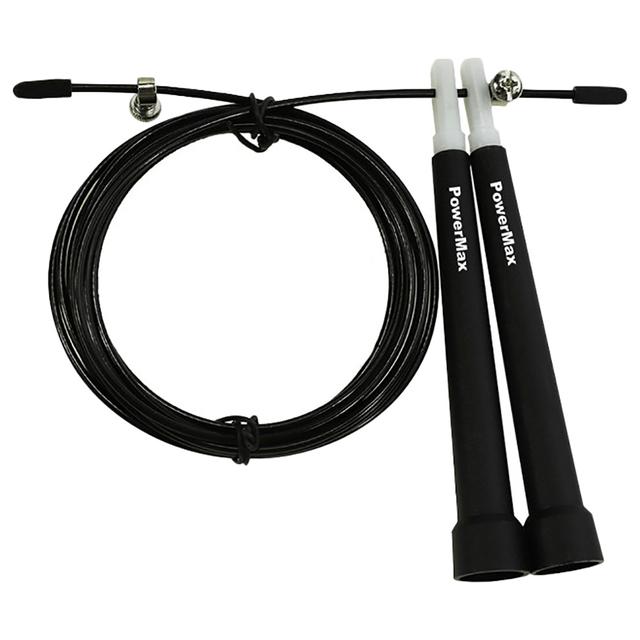 Powermax - JP-2 Exercise Speed Jump Rope - Black - SW1hZ2U6OTI0MzY2