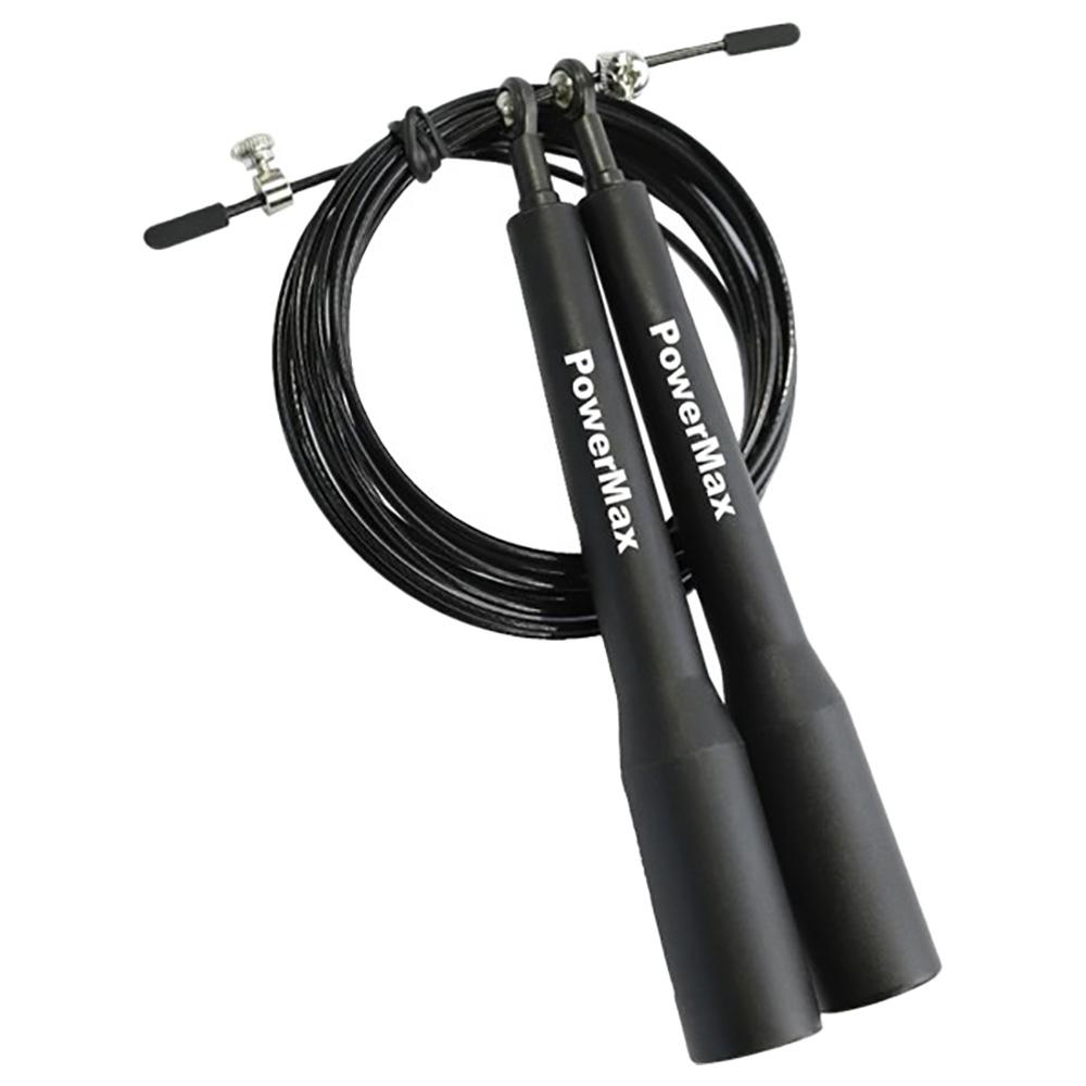 حبل مقاومة باور ماكس اسود Powermax JP-5 Exercise Speed Jump Rope Black