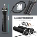 Powermax - JS-3 Exercise Speed Jump Rope - Black - SW1hZ2U6OTI0NDY5