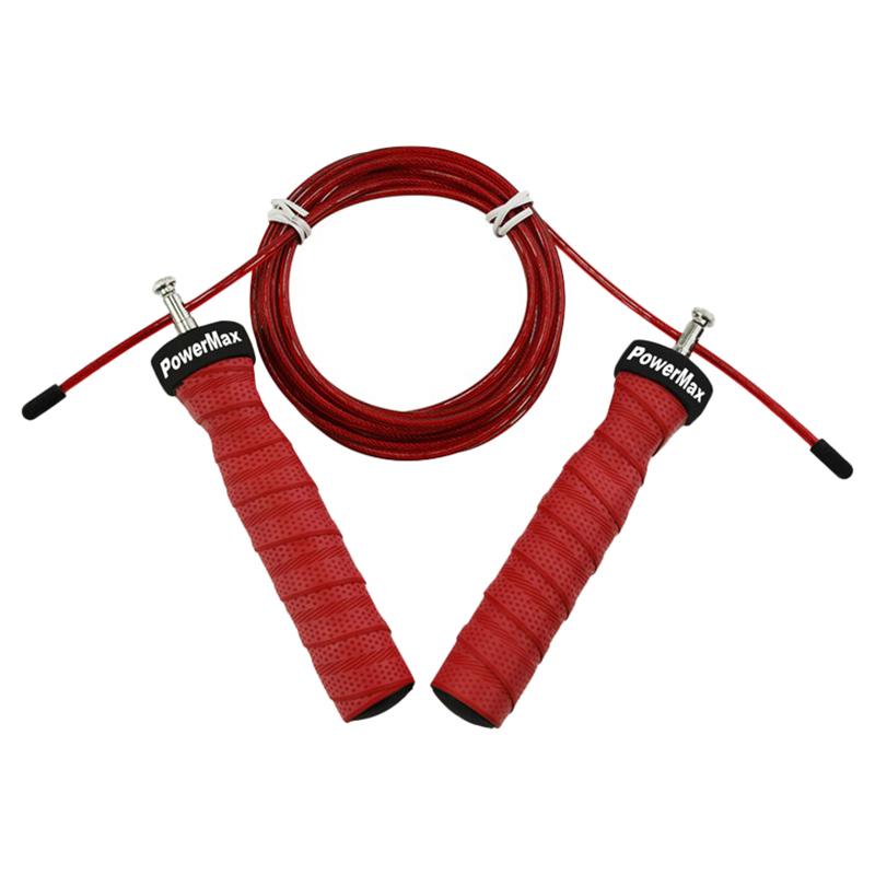 حبل مقاومة باور ماكس أحمر Powermax JS-3 Exercise Speed Jump Rope Red