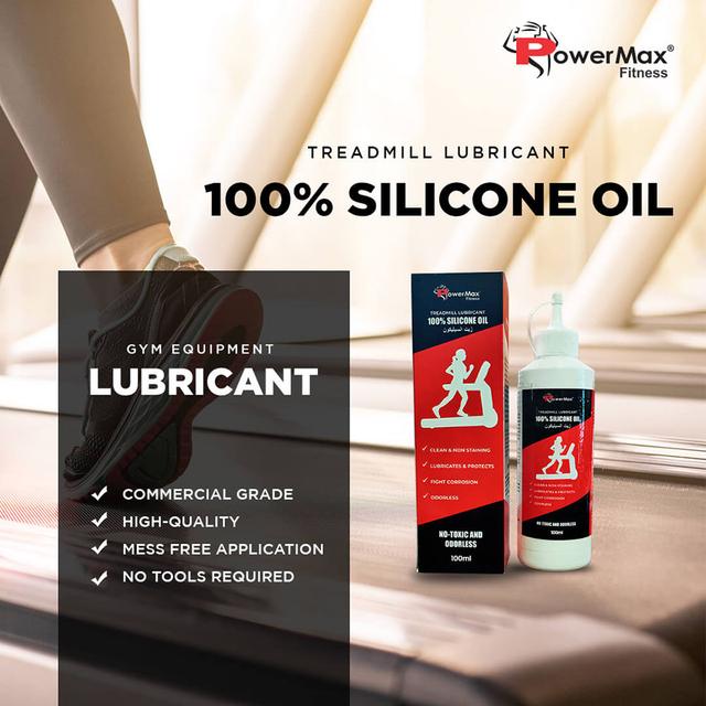 PowerMax - Silicone Oil Treadmill Belt Lubricant 100ml - SW1hZ2U6OTI0MzQ3