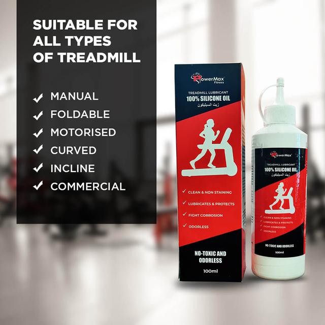 PowerMax - Silicone Oil Treadmill Belt Lubricant 100ml - SW1hZ2U6OTI0MzQ5