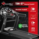 Powermax - TDM-97 (3Hp Peak) Motorized Treadmill - Black - SW1hZ2U6OTI0NzIw