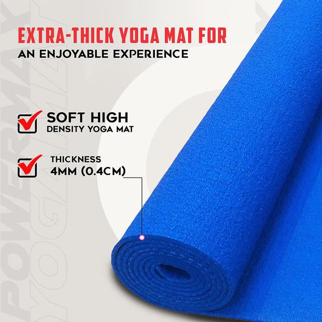 Powermax - Yoga Mat - 4mm - Dark Blue - SW1hZ2U6OTI0NDAz