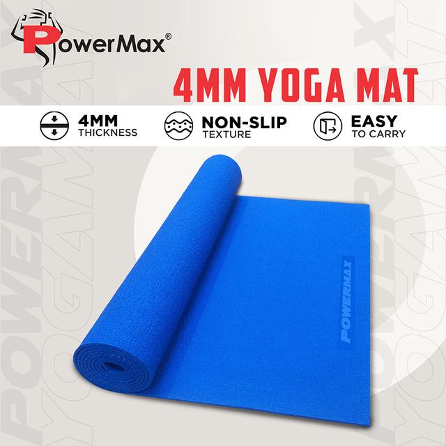 سجادة يوغا باور ماكس ازرق PowerMax Yoga Mat 4mm Blue - SW1hZ2U6OTI0NDU2