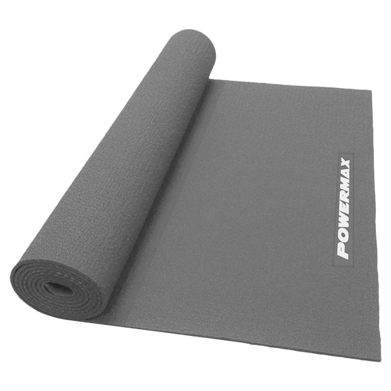 سجادة يوغا باور ماكس رمادي PowerMax Yoga Mat 4mm Dark Gray