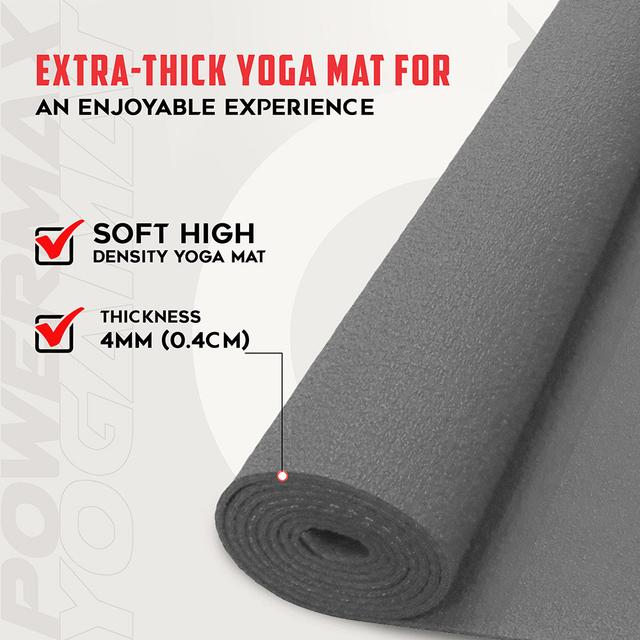 Powermax - Yoga Mat - 4mm - Dark Grey - SW1hZ2U6OTI0NDQ5