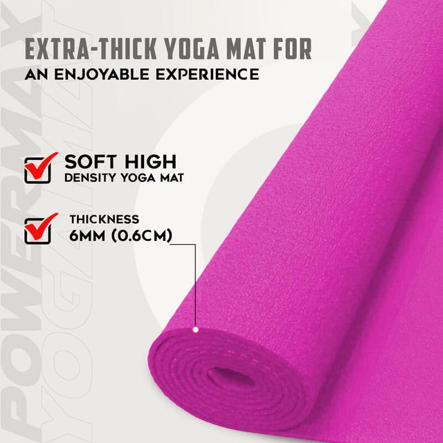 Powermax - Yoga Mat - 6mm - Pink - SW1hZ2U6OTI0NDM4