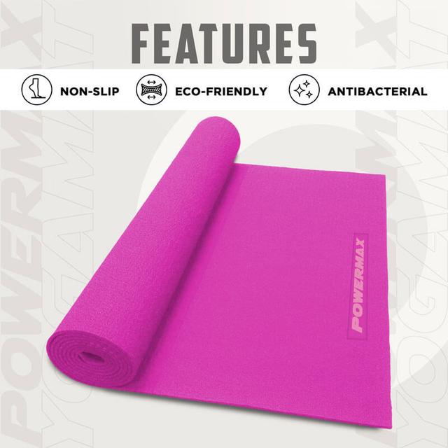 Powermax - Yoga Mat - 6mm - Dark Pink - SW1hZ2U6OTI0NTUz