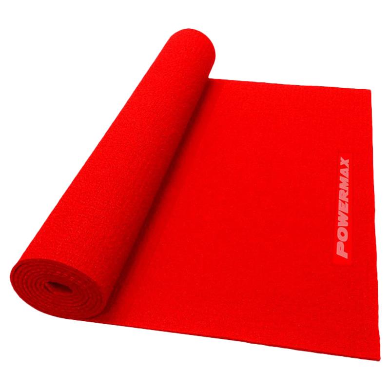 سجادة يوغا باور ماكس احمر PowerMax Yoga Mat 6mm Red