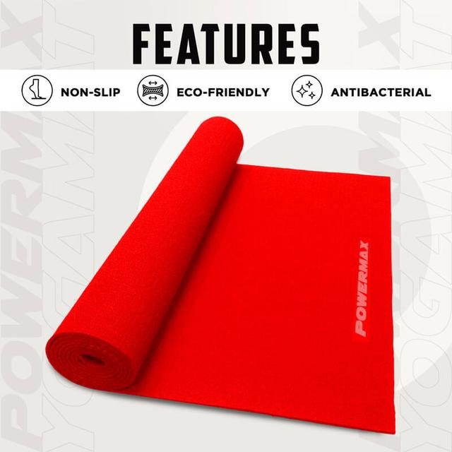 Powermax - Yoga Mat - 6mm - Red - SW1hZ2U6OTI0NTQy