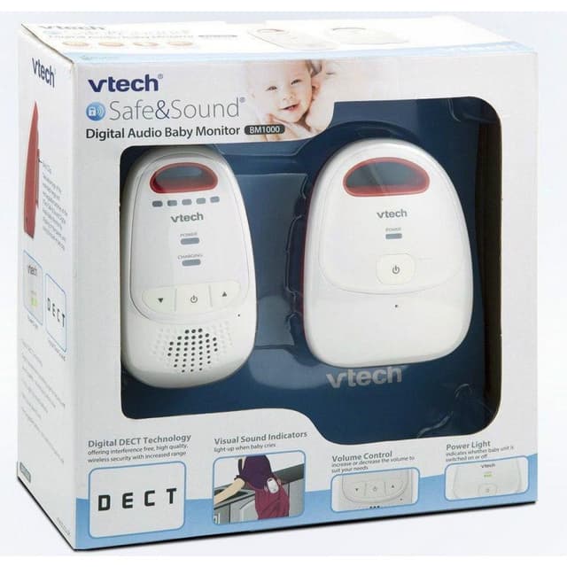جهاز سماع صوت الطفل في تيك احمر Vtech Digital Audio Baby Monitor - Red
