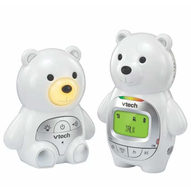 جهاز سماع صوت الطفل في تيك بشاشة LED Vtech - Baby Bear Digital Audio Monitor - White - SW1hZ2U6OTI2NTg4