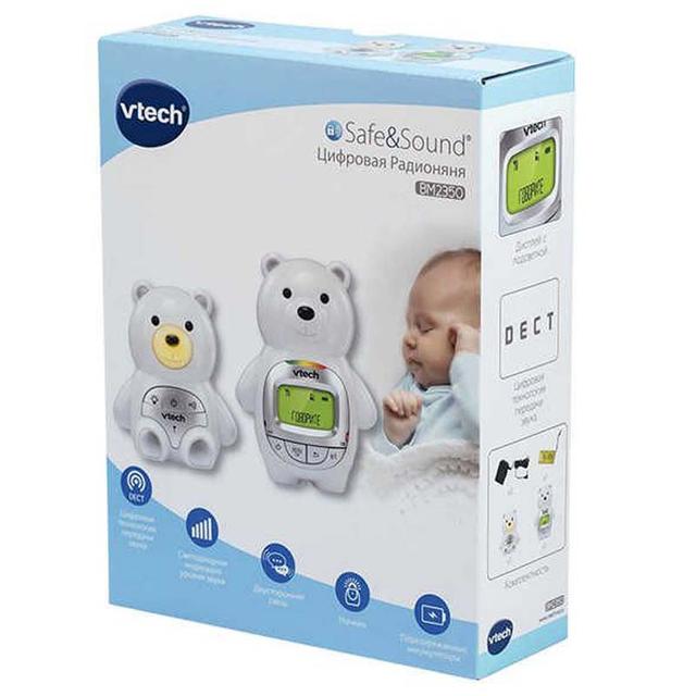 Vtech - Baby Bear Digital Audio Monitor - White - SW1hZ2U6OTI2NTkw