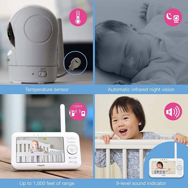 كاميرا مراقبة الاطفال في تيك 5 إنش Vtech 5" Digital Video Baby Monitor with Pan & Tilt Camera