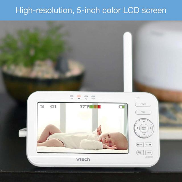 كاميرا مراقبة الاطفال في تيك 5 إنش Vtech 5" Digital Video Baby Monitor with Pan & Tilt Camera