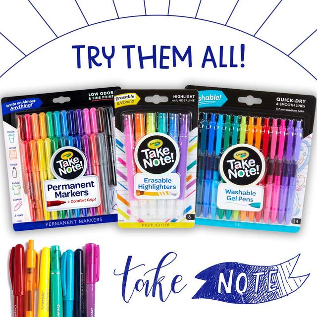 Crayola - Take Note Dry Erase Markers, Pack of 2 - SW1hZ2U6OTE4OTk0