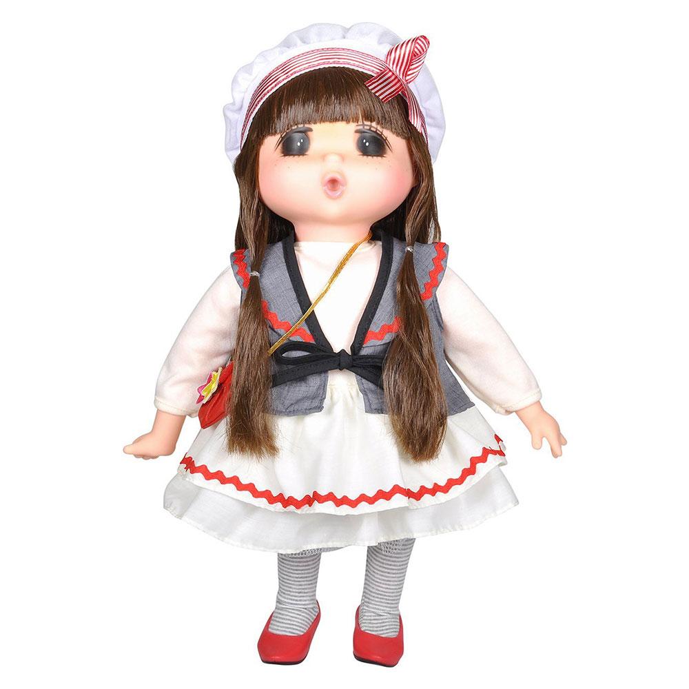 Lotus - Gege Soft-Bodied Akiba Brunette Girl Doll 15" White