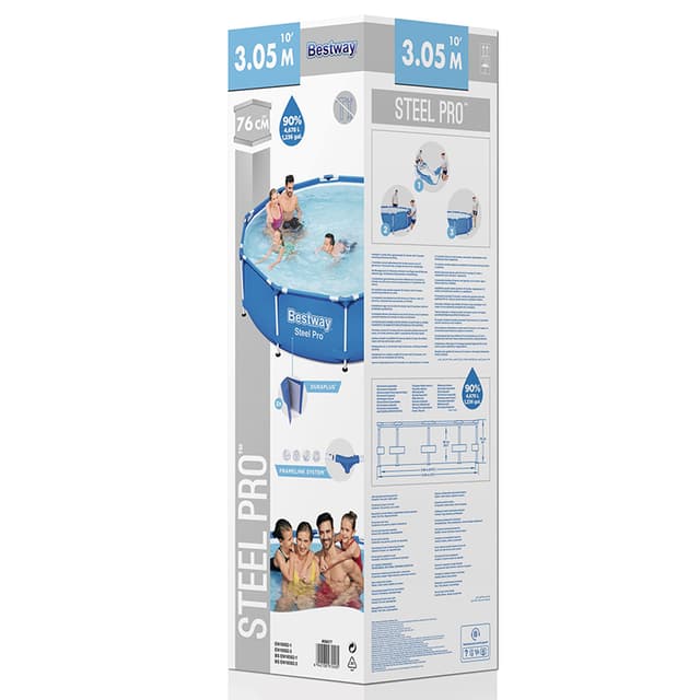 Bestway - Steel Pro Pool Round Pool Set 305x76cm - Blue - 244800