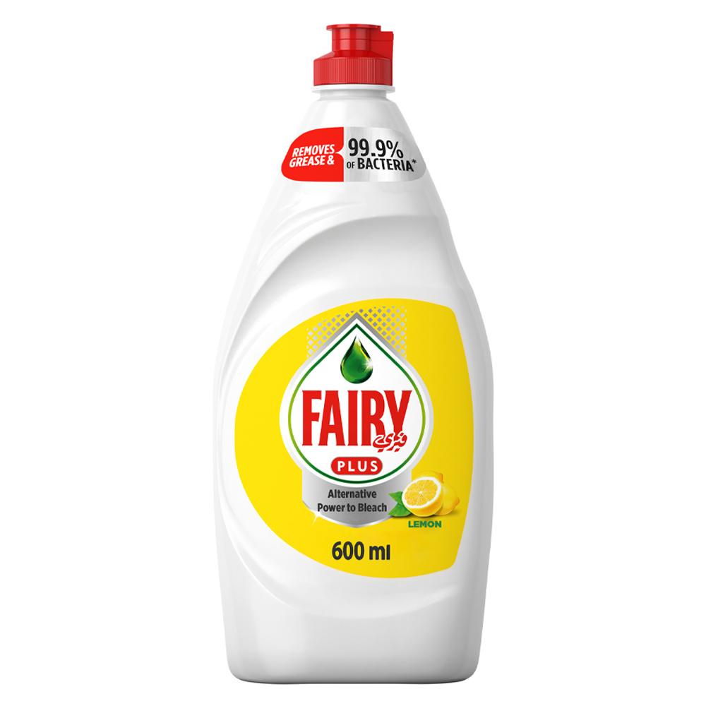 سائل غسيل أطباق فيري Fairy Plus Lemon Dishwashing Liquid Soap 600ml