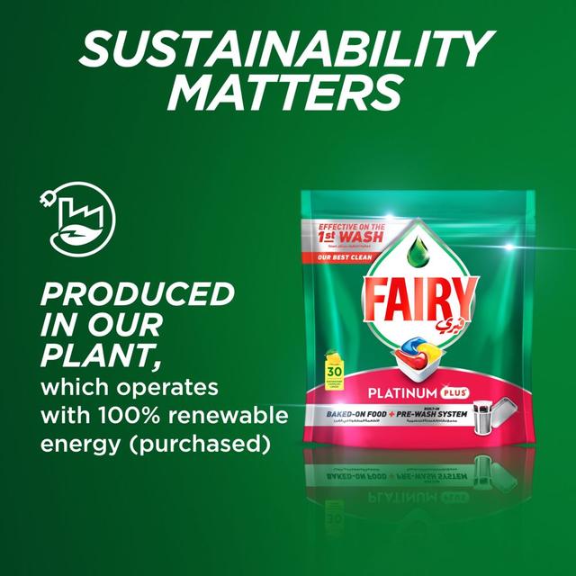 Fairy Platinum Plus Dishwasher Capsule Enhanced Formula Dishwashing Liquid  100 Count Each Pack of 1 Stain Remover Household
