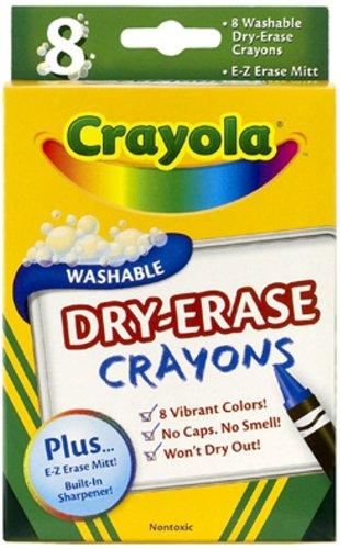 الوان شمعية باستيل 8 قلم للأطفال من كرايولا Crayola Dry Erase Crayons