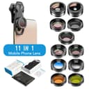 مجموعة عدسات جوال للتصوير أبيكسيل Apexel 11 in 1 Phone Camera Optical Filter Lens Kits