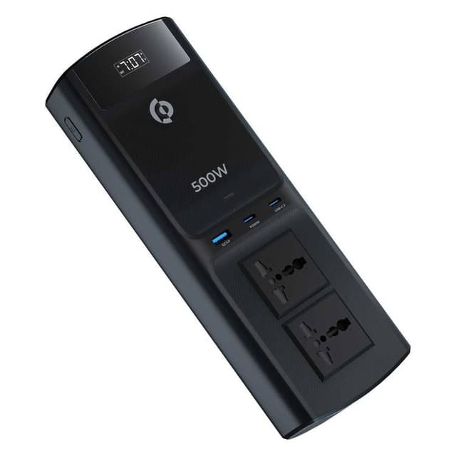 محول كهربائي انفرتر للسيارة بورولوجي 500 واط Powerology 500W Universal Multi-Port Car Inverter