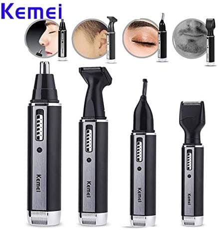 ماكينة حلاقة الأنف كيمي Kemei 4 in 1 Electric nose hair trimmer