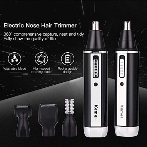 ماكينة حلاقة الأنف كيمي Kemei 4 in 1 Electric nose hair trimmer
